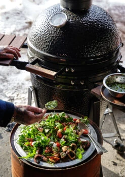 The Bastard Keramikgrill Classic Medium - Complete - Schwarz Glänzend - Modell 2023 -Bbq Discounter The Bastard Classic Medium Keramikgrill Deckel