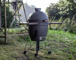 The Bastard Keramikgrill Urban Large - Complete - Schwarz Matt - Modell 2023 -Bbq Discounter The Bastard Urban Large Keramikgrill Seitentische Untergestell