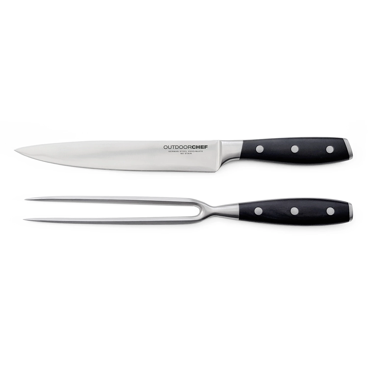 Outdoorchef Tranchierbesteck Premium (Tranchiermesser + Fleischgabel) 1 Outdoorchef Tranchierbesteck Premium (Tranchiermesser + Fleischgabel)